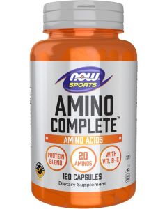 NOW Sports Amino Complete 20 Aminos Protein Blend 120 Veggie Caps - supplemynts.com